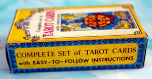1960s Merrimack Complete Set of Tarot Cards with box, leaflet & guide sheet