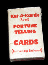Load image into Gallery viewer, 1930s Kut A Karde Fortune Telling Cards By A. H. Kitley.
