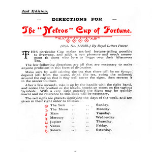 1910 The 'Nelros' Cup of Fortune Set